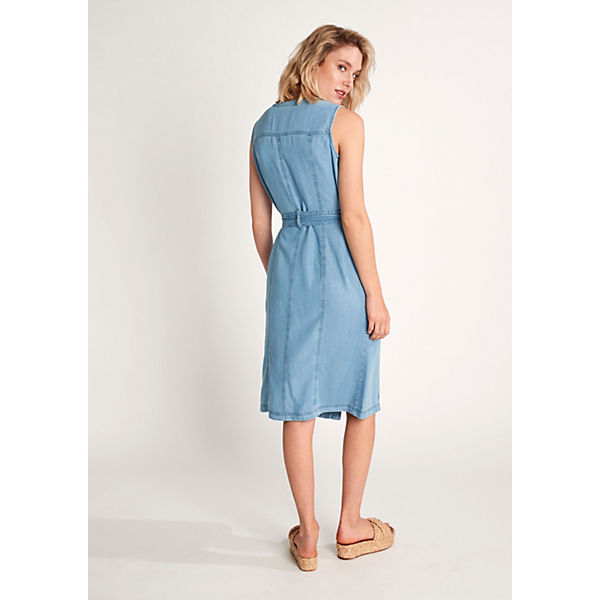 Bekleidung Freizeitkleider comma casual identity Kleid aus Lyocell-Denim Jerseykleider mehrfarbig