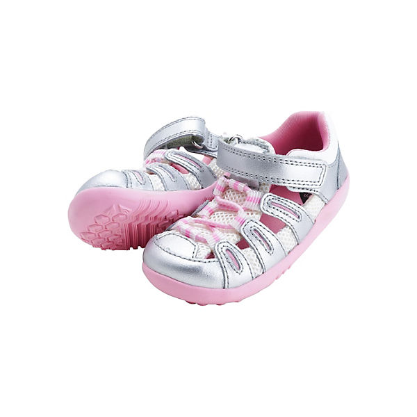 Schuhe Klassische Sandalen Bobux SU Summit Silver Metallic + Candy Sandalen silber