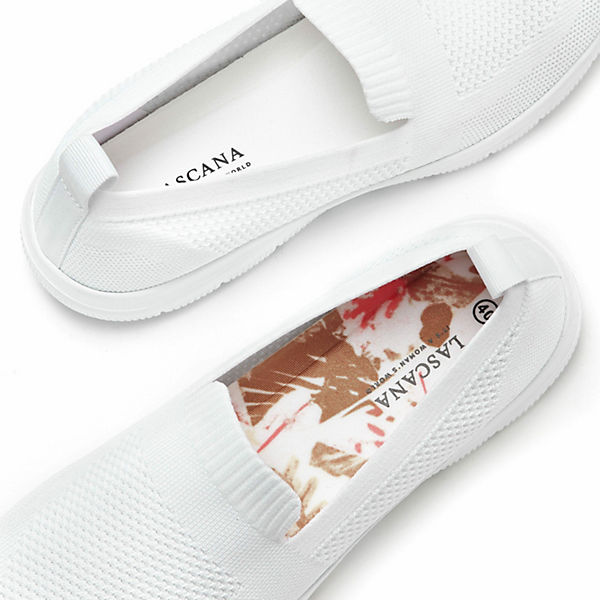 Schuhe Komfort-Slipper LASCANA Slipper weiß