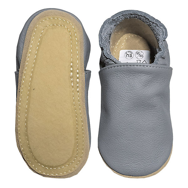 Schuhe HOBEA-Germany Kitaschuhe uni Lauflernschuhe dunkelgrau Schuhe HOBEA-Germany Kitaschuhe uni Lauflernschuhe dunkelgrau