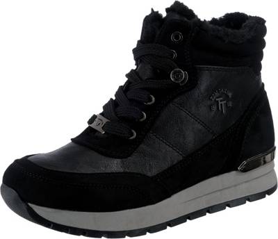 TOM TAILOR Winterstiefeletten schwarz