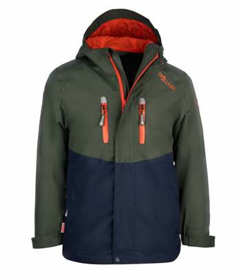 TROLLKIDS Regenjacke Nusfjord Regenjacken grün