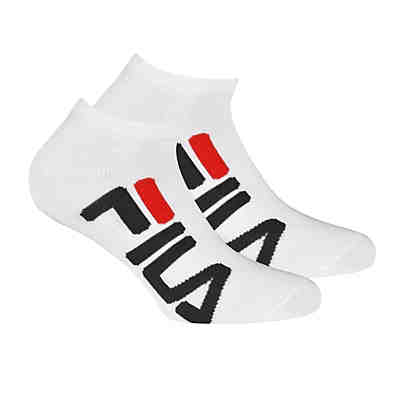 Unisex, 2 Paar Socken - Invisible Sneakers, Logo, einfarbig Sneakersocken