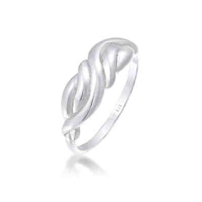 Elli Ring Knoten Geschwungen Boho Style 925 Sterling Silber Ringe