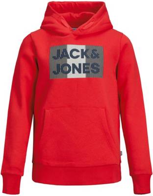 JACK & JONES Junior Kapuzenpullover JJECORP für Jungen rot Modell 1