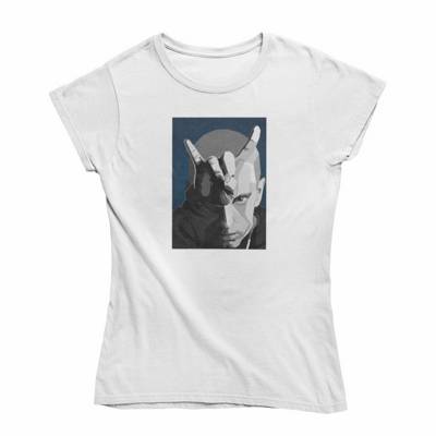 mamino Damen T Shirt -Eminem T-Shirts weiß