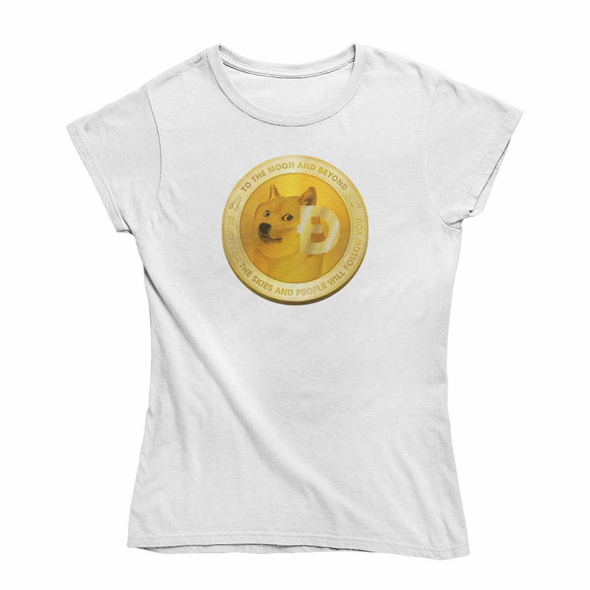 mamino Damen T Shirt -Doge lover T-Shirts weiß YN7874