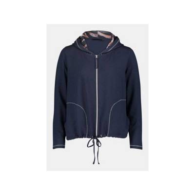 Betty Barclay Betty Barclay Shirtjacke mit Kapuze blau