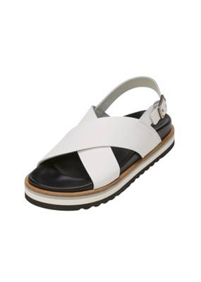 Marc O'Polo, Sandale aus Rindsleder Klassische Sandalen, weiß | mirapodo