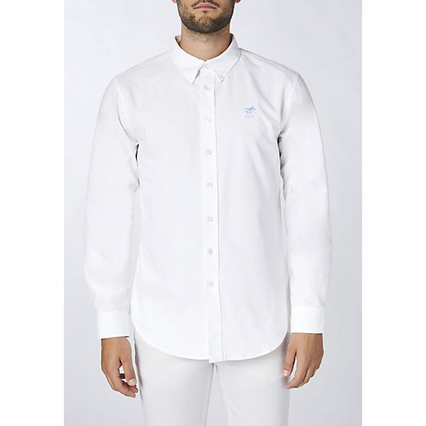 Bekleidung Langarmhemden POLO SYLT Mens Oxford Shirt Regular Fit Langarmhemden weiß