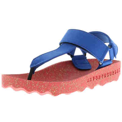 FIZZ P018077002 Damen Zehentrenner Sandalen blau/rot