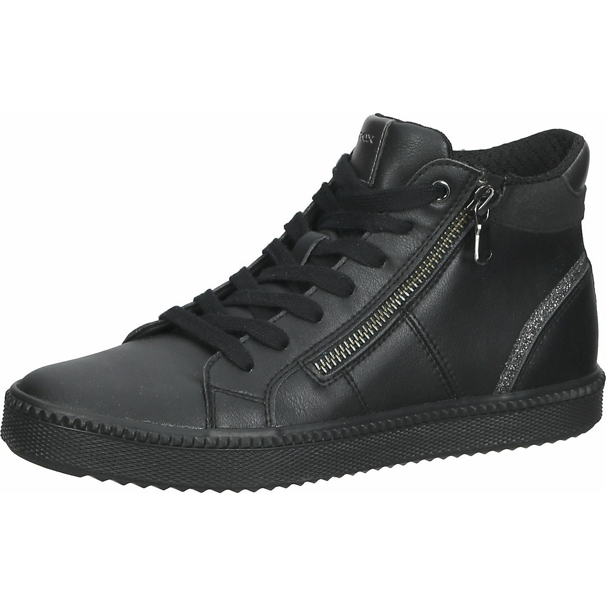 GEOX Sneaker Sneakers High schwarz