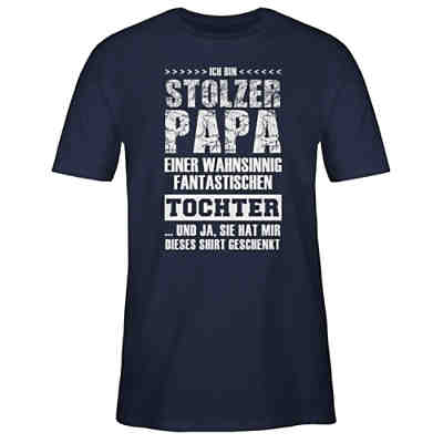Vatertagsgeschenk Papa - Herren T-Shirt - Stolzer Papa Fantastischen Tochter - T-Shirts