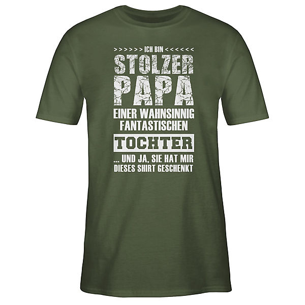 Vatertagsgeschenk Papa Geschenk - Herren T-Shirt - Stolzer Papa Fantastischen Tochter - T-Shirts