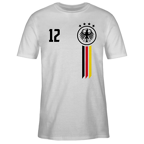 Fussball WM 2022 Fanartikel - Herren T-Shirt - 12. Mann Deutschland EM - T-Shirts