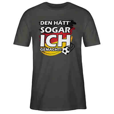 Fussball WM 2022 Fanartikel - Herren T-Shirt - Den hätt sogar ich gemacht - Fußball Fan-Spruch Deutschland - T-Shirts