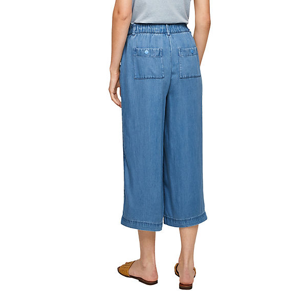 Regular: Leichte Jeans-Culotte 3/4-Hosen
