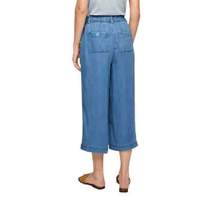 Regular: Leichte Jeans-Culotte 3/4-Hosen