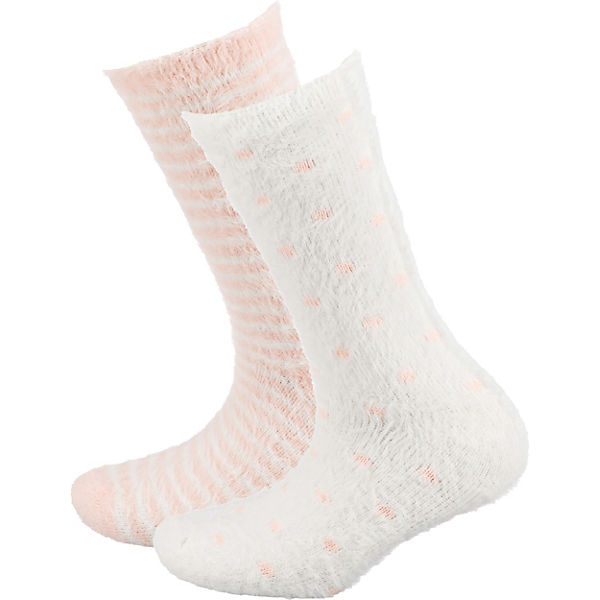Women cosy dots and stripes Socks 2p