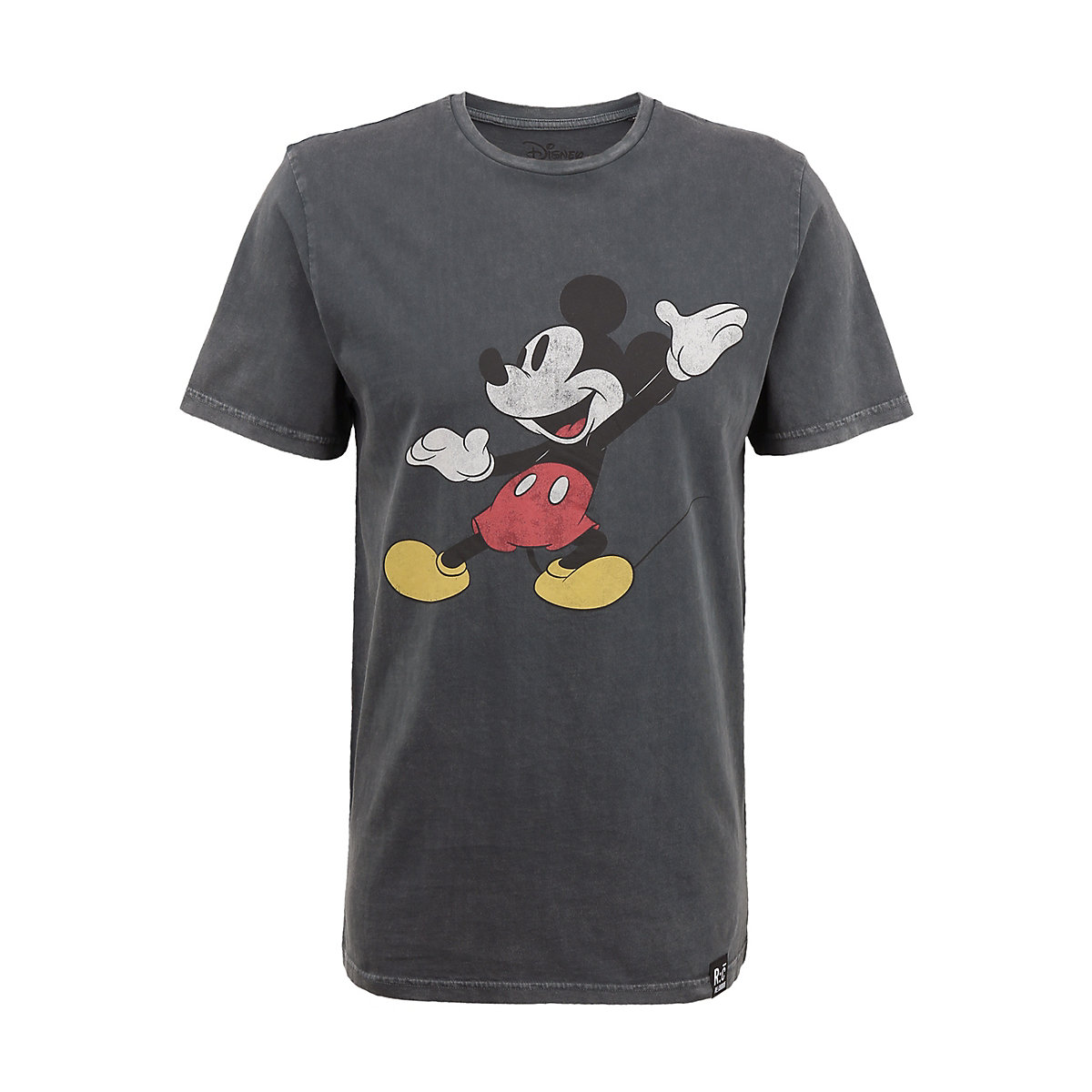 Recovered T-Shirt Disney Mickey Mouse Posing T-Shirts dunkelgrau