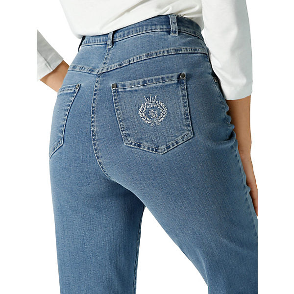 Bekleidung Straight Jeans Paola Edeljeans in komfortabler Passform blau