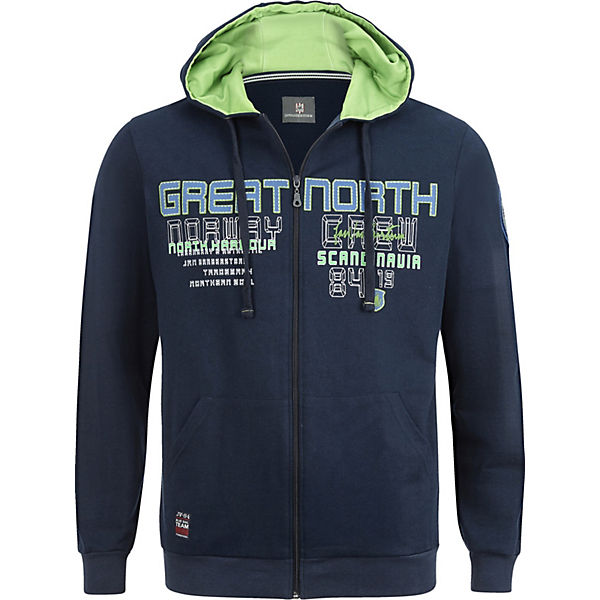 Bekleidung Sweatshirts & -jacken JAN VANDERSTORM Sweatjacke STORR Sweatjacken dunkelblau Bekleidung Sweatshirts & -jacken JAN VANDERSTORM Sweatjacke STORR Sweatjacken dunkelblau