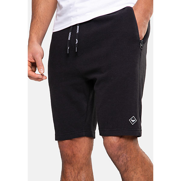 Bekleidung Shorts THREADBARE Threadbare Fleece Short Ottoman Shorts AdultM schwarz