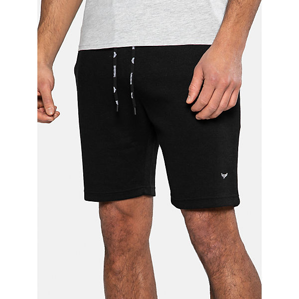 Bekleidung Shorts THREADBARE Shorts Pique Shorts schwarz