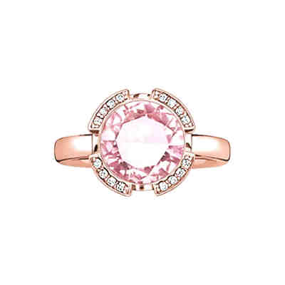 Ring rosa Zirkonia rosè vergoldet TR2038-633-9 Ringe