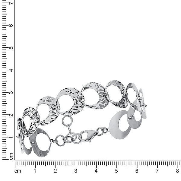 Accessoires Armbänder Celesta Armband 925 Silber rhodiniert ohne Stein rhodiniert Armbänder silber
