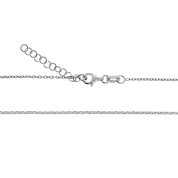 Accessoires Halsketten Diamonds by Ellen K. Anhänger mit Kette 925/- Sterling Silber Diamant 0 008ct. Buchstabe H Diamant rhodin