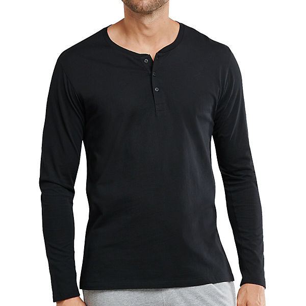 Bekleidung Nachthemden SCHIESSER Schlafanzug Shirt langarm Mix & Relax Basic Nachthemden schwarz Bekleidung Nachthemden SCHIESSER Schlafanzug Shirt langarm Mix & Relax Basic Nachthemden schwarz