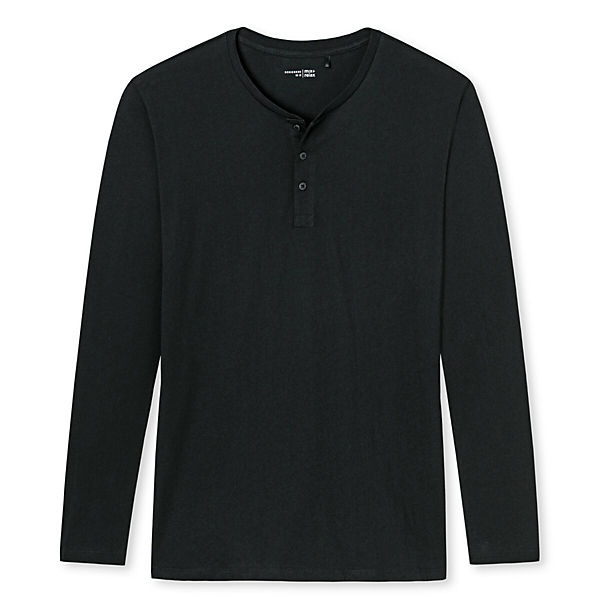 Bekleidung Nachthemden SCHIESSER Schlafanzug Shirt langarm Mix & Relax Basic Nachthemden schwarz Bekleidung Nachthemden SCHIESSER Schlafanzug Shirt langarm Mix & Relax Basic Nachthemden schwarz