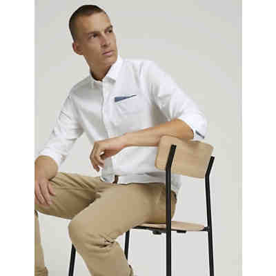 Blusen & Shirts Slim Fit Hemd mit Brusttasche Langarmhemden