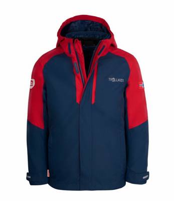 TROLLKIDS 3-in-1-Funktionsjacke Skanden Outdoorjacken hellrot