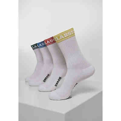 Short Sporty Logo Socks Coloured Cuff 4-Pack Socken