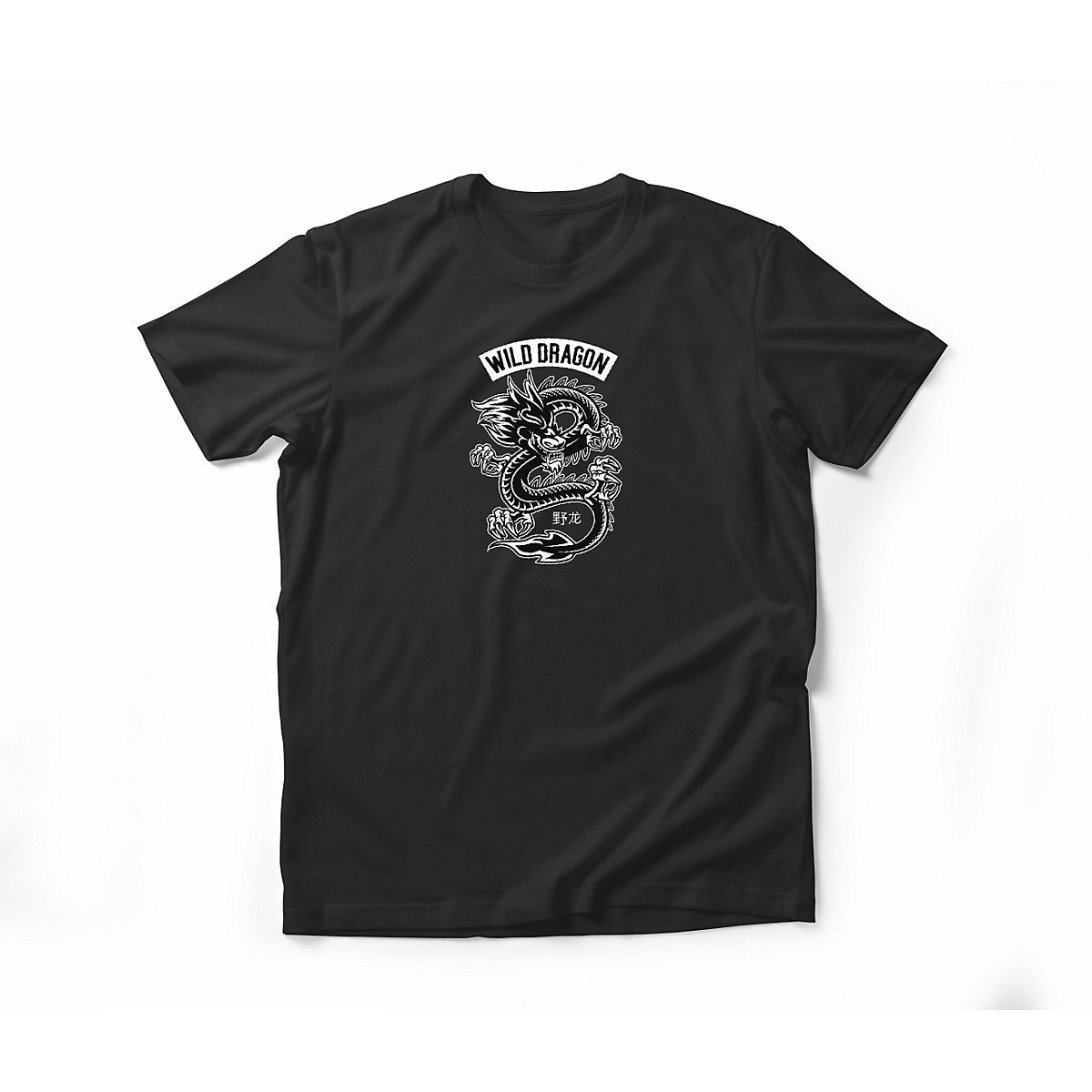 bellmino kids Herren T Shirt -Wild dragon T-Shirts schwarz