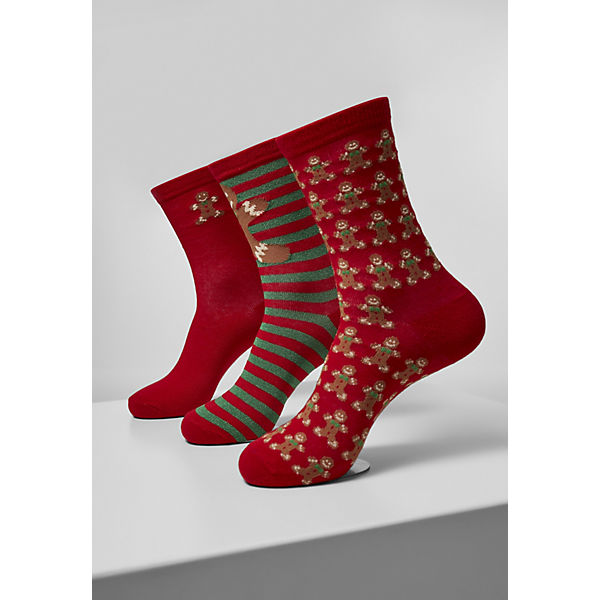 Christmas Gingerbread Lurex Socks 3-Pack Socken