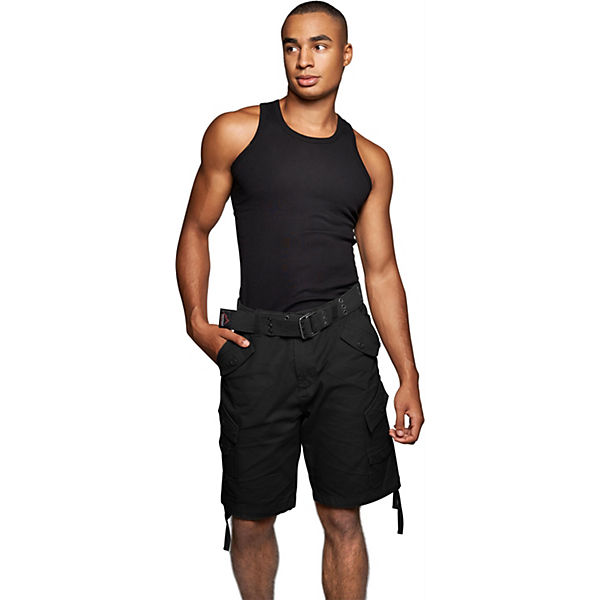 Bekleidung Shorts normani® Sommer-Shorts „Sonora mit Gürtel „Wadi Shorts schwarz Bekleidung Shorts normani® Sommer-Shorts „Sonora mit Gürtel „Wadi Shorts schwarz