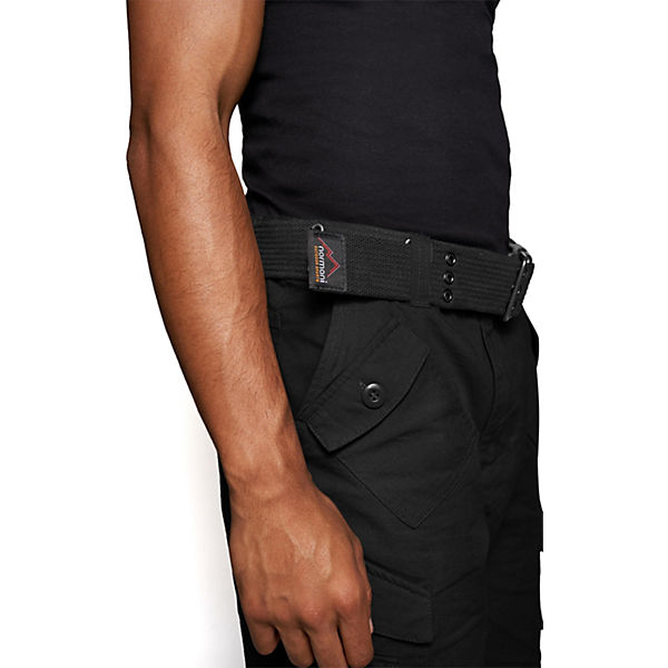 Bekleidung Shorts normani® Sommer-Shorts „Sonora mit Gürtel „Wadi Shorts schwarz Bekleidung Shorts normani® Sommer-Shorts „Sonora mit Gürtel „Wadi Shorts schwarz