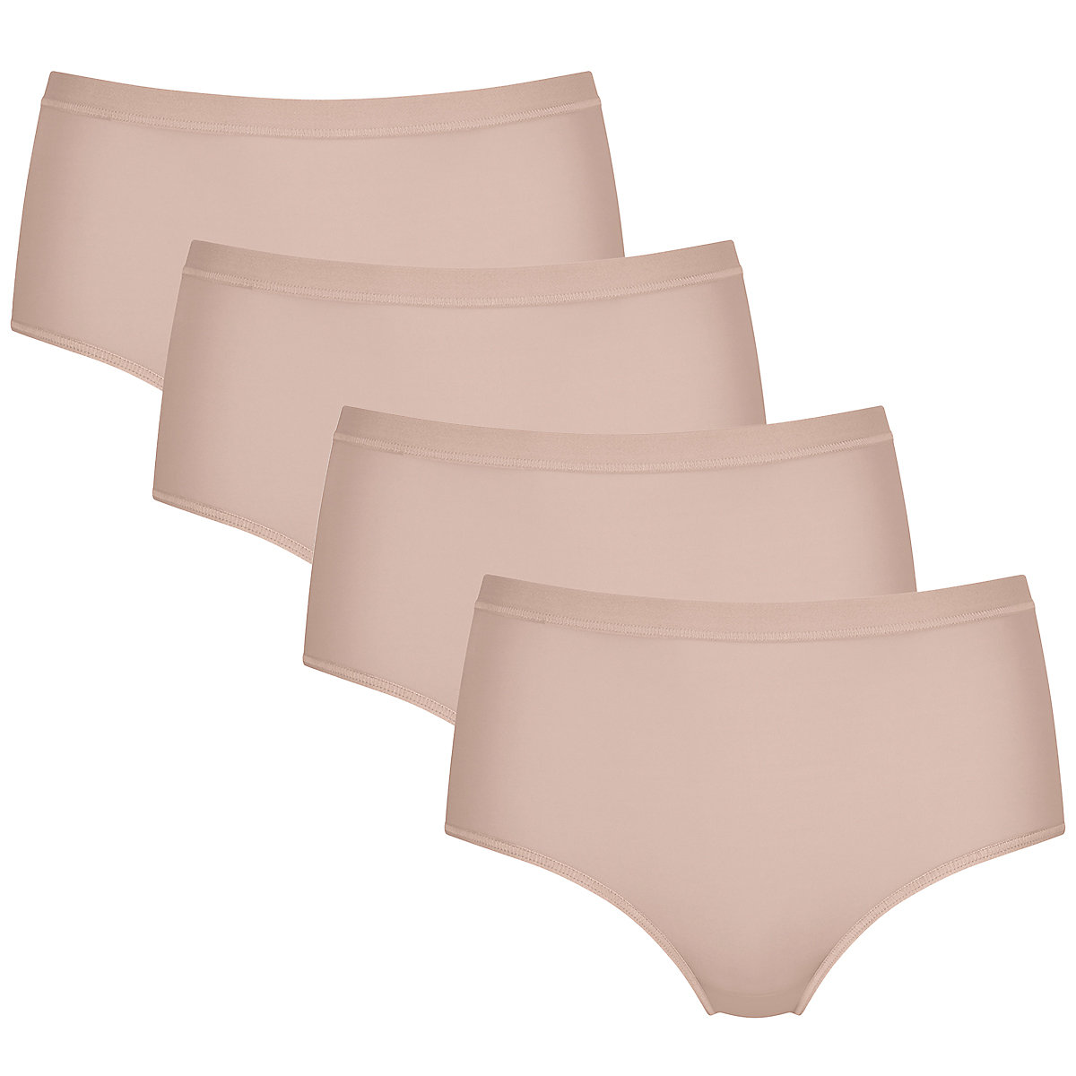 sloggi High Waist Panty 4er Pack Wow Comfort 2.0 Panties beige