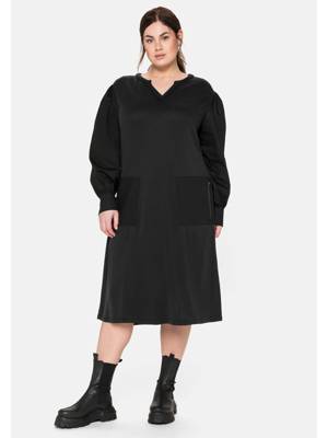 sheego Kleid Jerseykleider schwarz