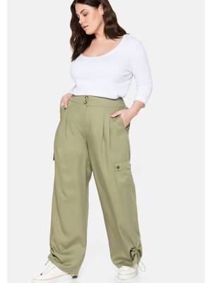 sheego Hose Cargohosen khaki