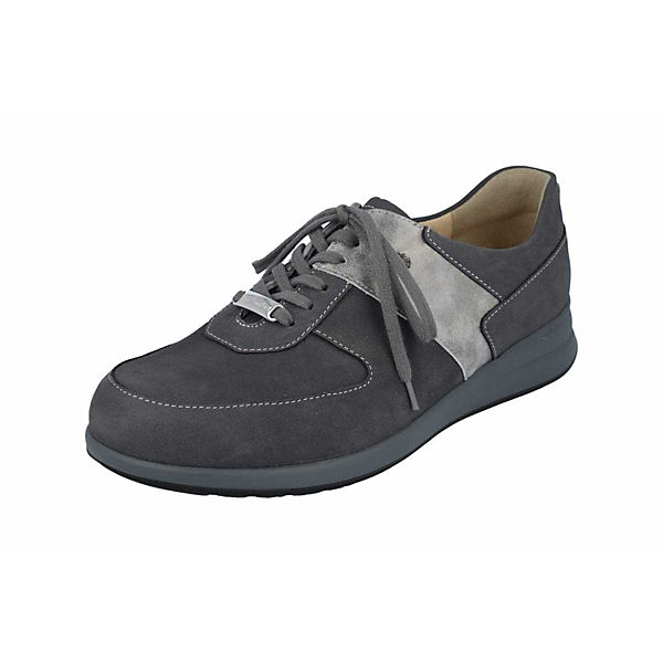 Schuhe Schnürschuhe Finn Comfort Schnürschuhe grau