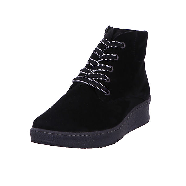 Schuhe Schnürstiefeletten Semler Stiefelette schwarz