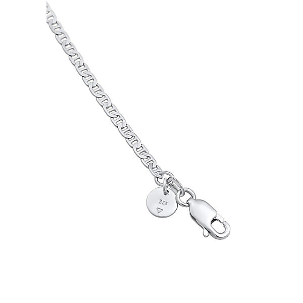 Accessoires Halsketten Elli PREMIUM Elli Premium Halskette Choker Stäbchen-Panzerkette Basic 925 Silber Halsketten silber