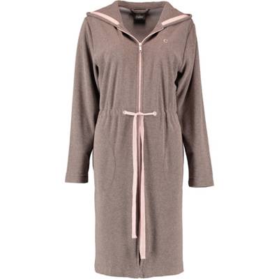 Cawö Bademäntel Damen Kurzmantel mit Kapuze Active 821 mocca-rosé 32 Bademäntel braun