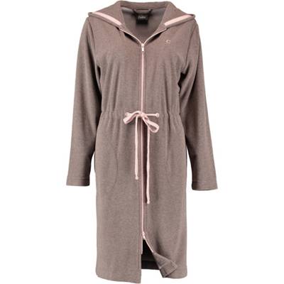 Cawö Bademäntel Damen Kurzmantel mit Kapuze Active 821 mocca-rosé 32 Bademäntel braun