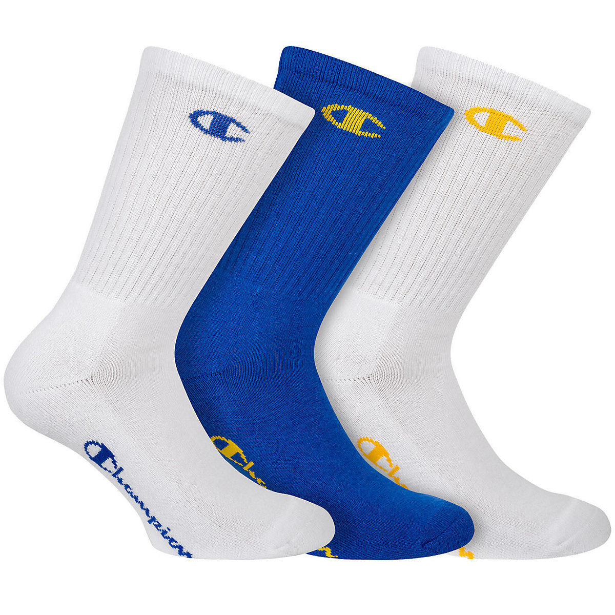 Champion Unisex Socken 3 Paar Crew Socken Legacy Socken mehrfarbig