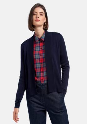 Peter Hahn Strickjacke cotton Strickjacken dunkelblau
